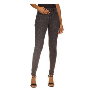 MICHAEL MICHAEL KORS Womens Gray Denim High Rise Belt Loops Skinny Jeans 4